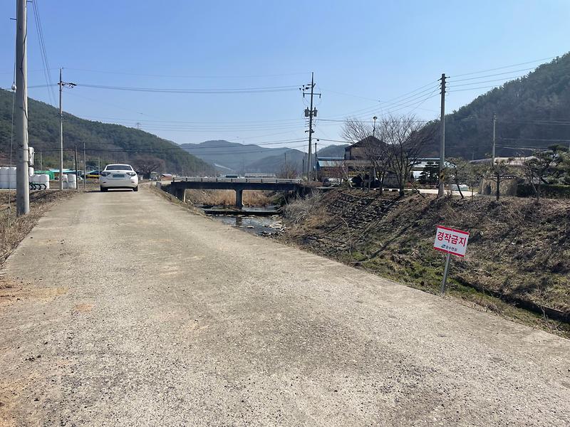 운수면 하천·제방, 도로변 등 국·공유지 내“경작금지”팻말 설치 1